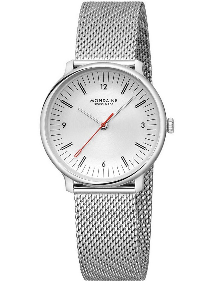 MONDAINE Quarzuhr Mondaine MLE.33110.SM Damenuhr Doppio 33mm 5ATM Mondaine MLE.33110.SM Damenuhr Doppio 33mm 5ATM von MONDAINE