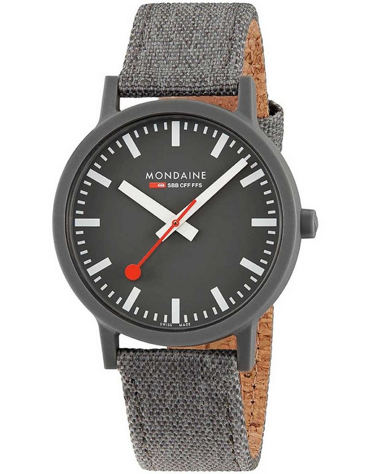 MONDAINE Quarzuhr Mondaine MS1.41180.LH Essence Ocean Textil 41mm 3ATM Mondaine MS1.41180.LH Essence Ocean Textil 41mm 3ATM von MONDAINE