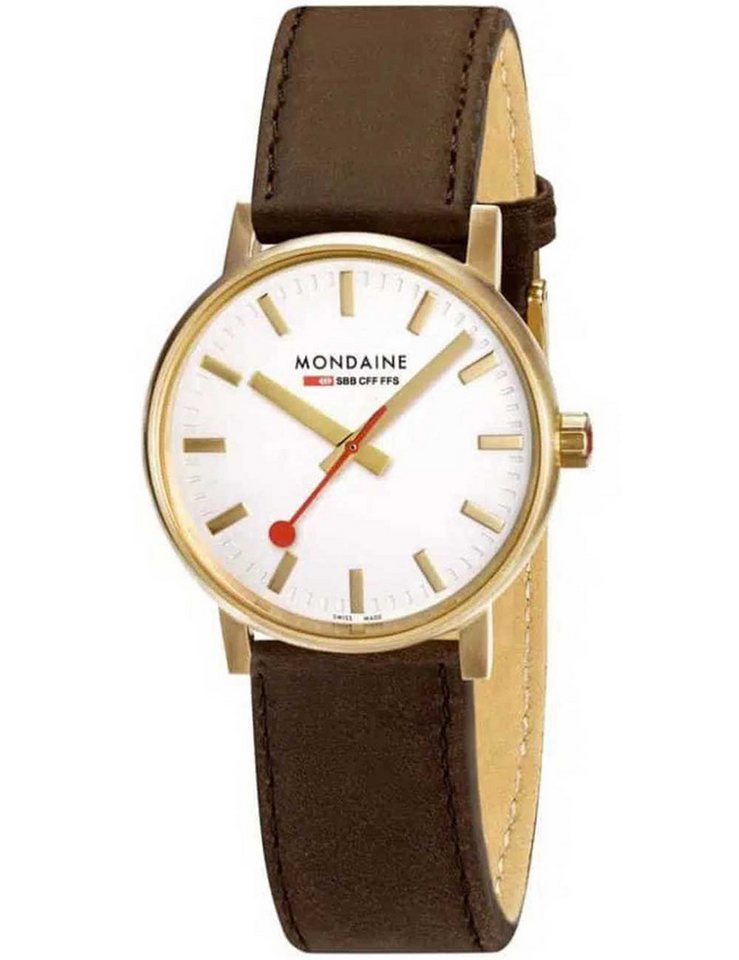 MONDAINE Quarzuhr Mondaine MSE.30112.LG Damenuhr evo2 SBB 30mm 3ATM Mondaine MSE.30112.LG Damenuhr evo2 SBB 30mm 3ATM von MONDAINE