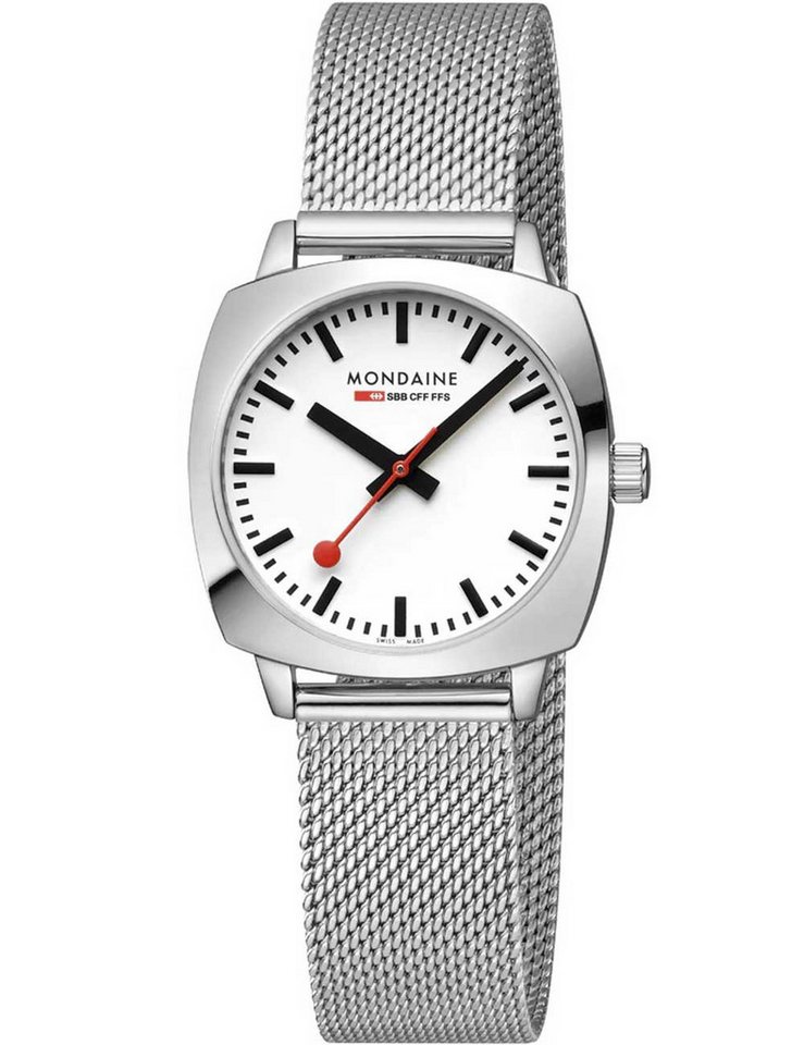 MONDAINE Quarzuhr Mondaine MSL.31110.SM Damenuhr Petite Cushion 31mm 5ATM Mondaine MSL.31110.SM Damenuhr Petite Cushion 31mm 5ATM von MONDAINE