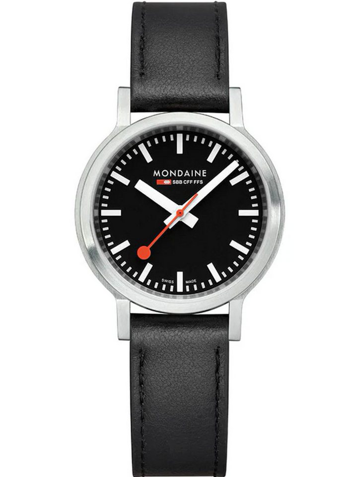 MONDAINE Quarzuhr Mondaine MST.34020.LBV.SET Damenuhr Stop2go 34mm 3ATM Mondaine MST.34020.LBV.SET Damenuhr Stop2go 34mm 3ATM von MONDAINE