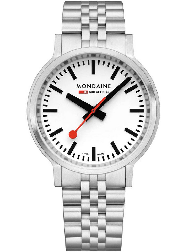 MONDAINE Quarzuhr Mondaine MST.4101B.SJ.2SE Herrenuhr Stop2go 41mm 3ATM Mondaine MST.4101B.SJ.2SE Herrenuhr Stop2go 41mm 3ATM von MONDAINE