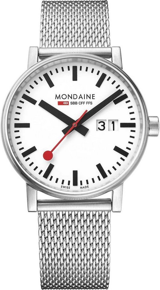 MONDAINE Quarzuhr evo2 Damen- und Herrenuhr - Mondaine Modell: MSE.40210.SM von MONDAINE