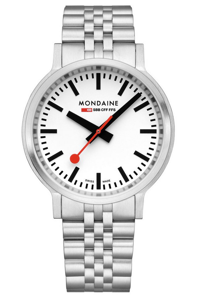 MONDAINE Quarzuhr top2go mit Stahlband 41 mm von MONDAINE