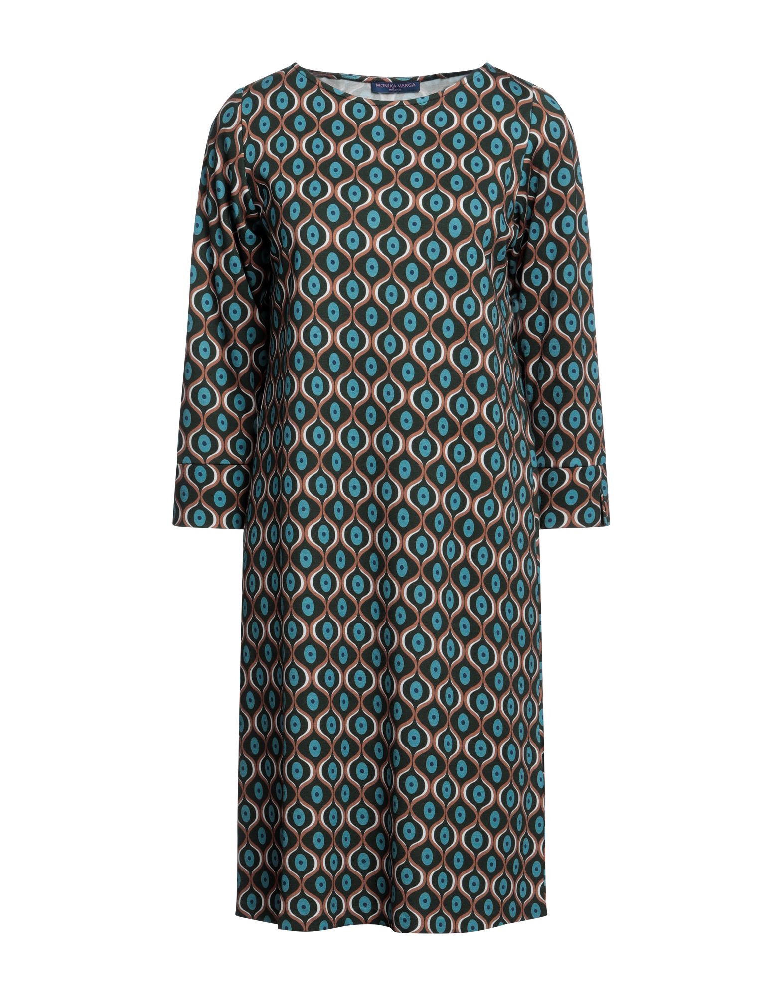 MONIKA VARGA Midi-kleid Damen Dunkelgrün von MONIKA VARGA