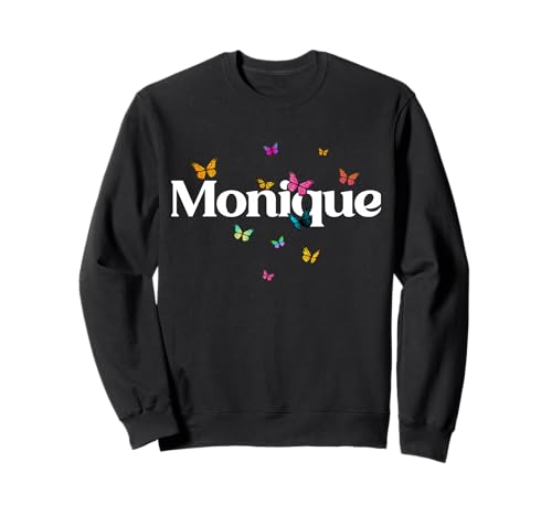 Monique - Schöner Mädchen Name mit bunten Schmetterlingen Sweatshirt Monique - Schöner Mädchen Name mit bunten Schmetterlingen Sweatshirt von MONIQUE Tochter Enkel Geburtstag Geschenkideen