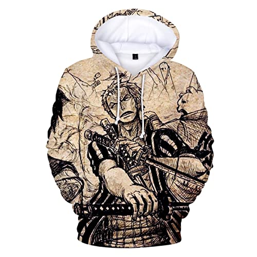 One Piece Ruffy Unisex Kapuzenpullover Männer Janpanese Harajuku Hip Hop Langarm Sweatshirts Streetwear Kleidung von MONJI