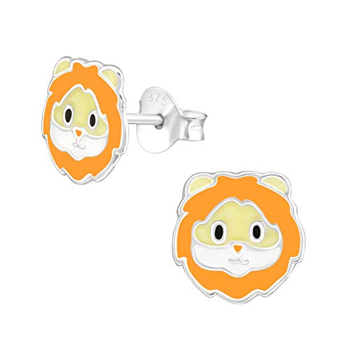 Monkimau Mädchen Ohrringe Löwe Kopf Ohrstecker aus 925 Sterling Silver Silber Monkimau Mädchen Ohrringe Löwe Kopf Ohrstecker aus 925 Sterling Silver Silber von MONKIMAU
