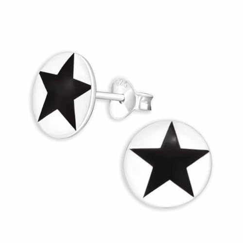 Monkimau 925 Sterling Silber Kinder Stern Ohrstecker | Hochwertig & Langlebig | Ohrringe Schmuck Geschenk für Mädchen & Jungen von MONKIMAU