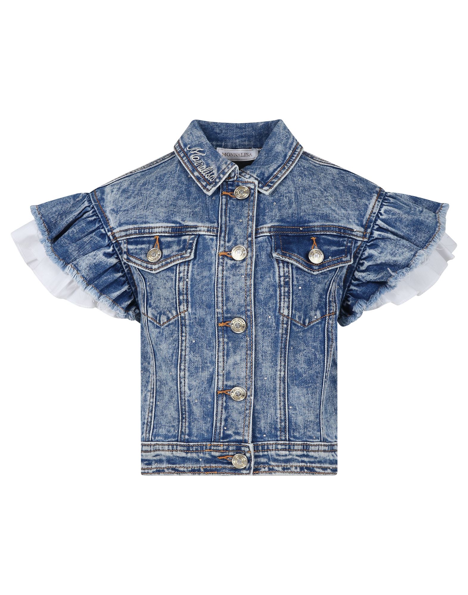 MONNALISA Jeansjacke/-mantel Kinder Blau von MONNALISA