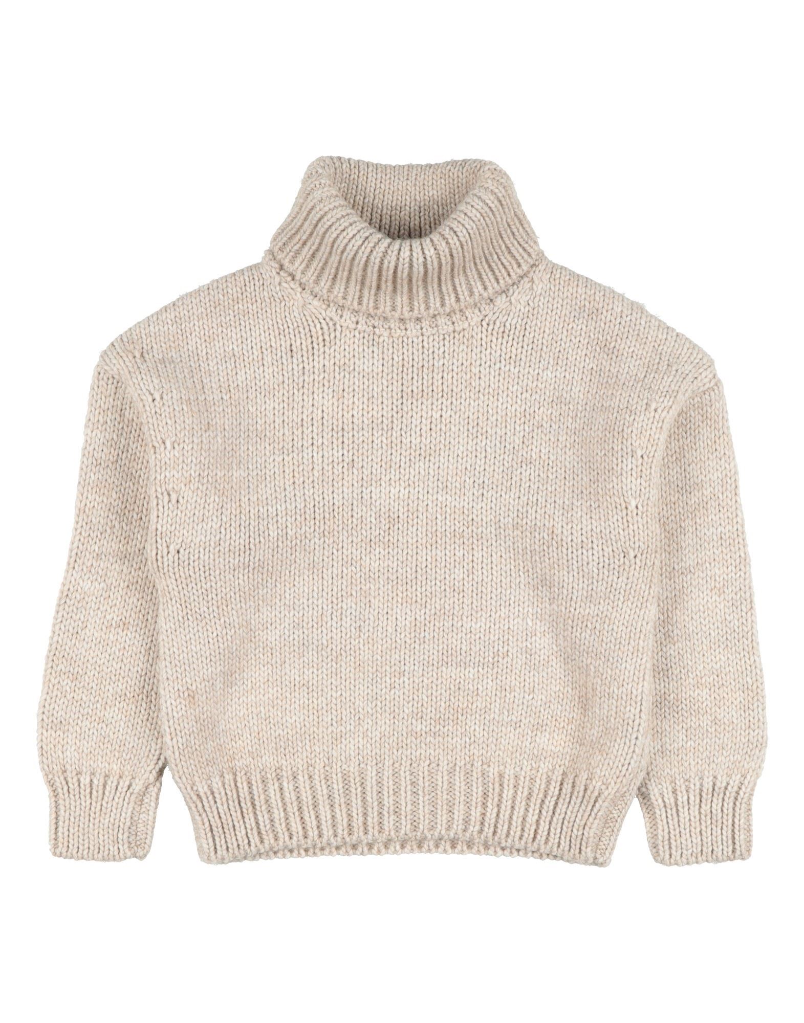 MONNALISA Rollkragenpullover Kinder Beige von MONNALISA