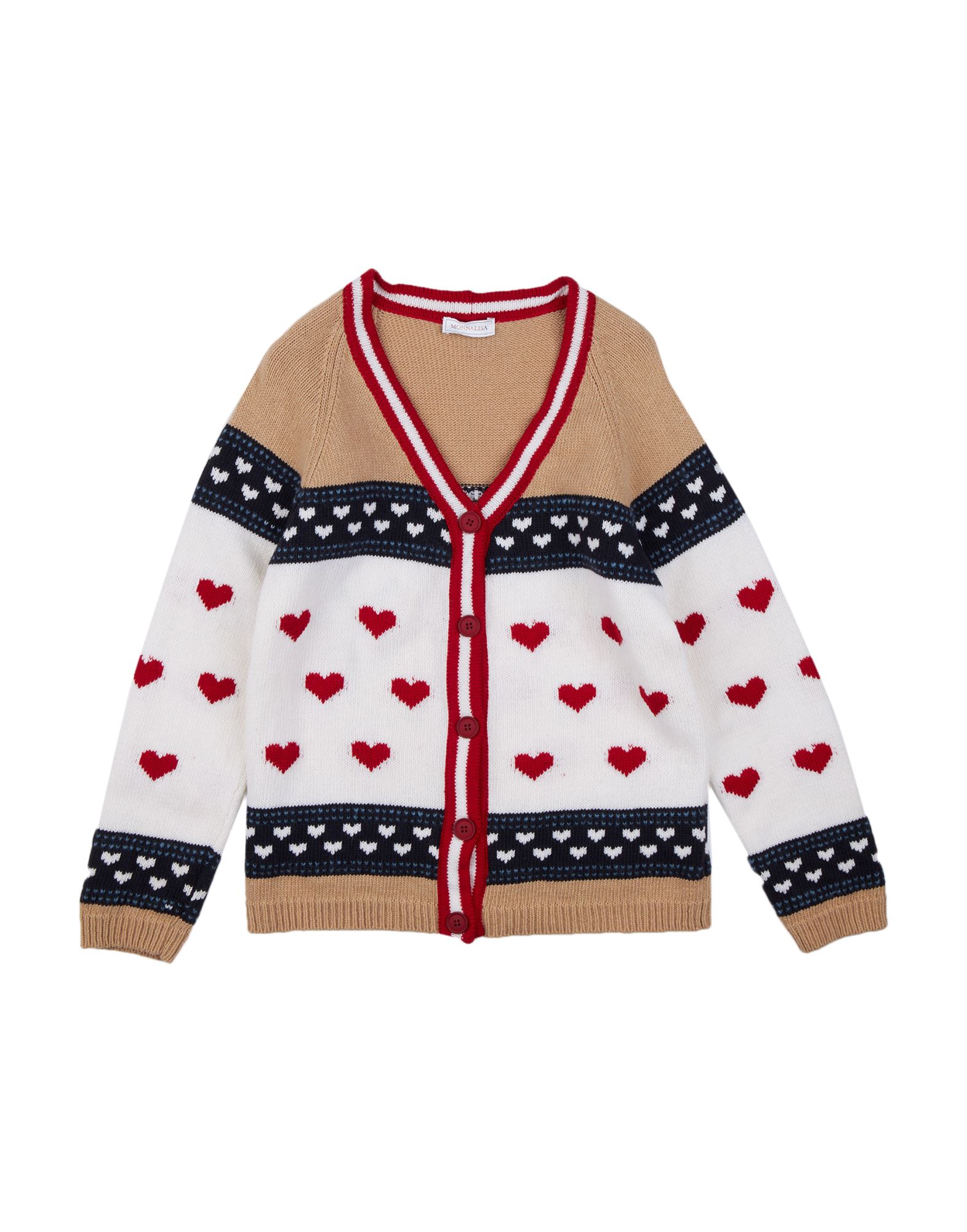 MONNALISA Strickjacke Kinder Beige von MONNALISA