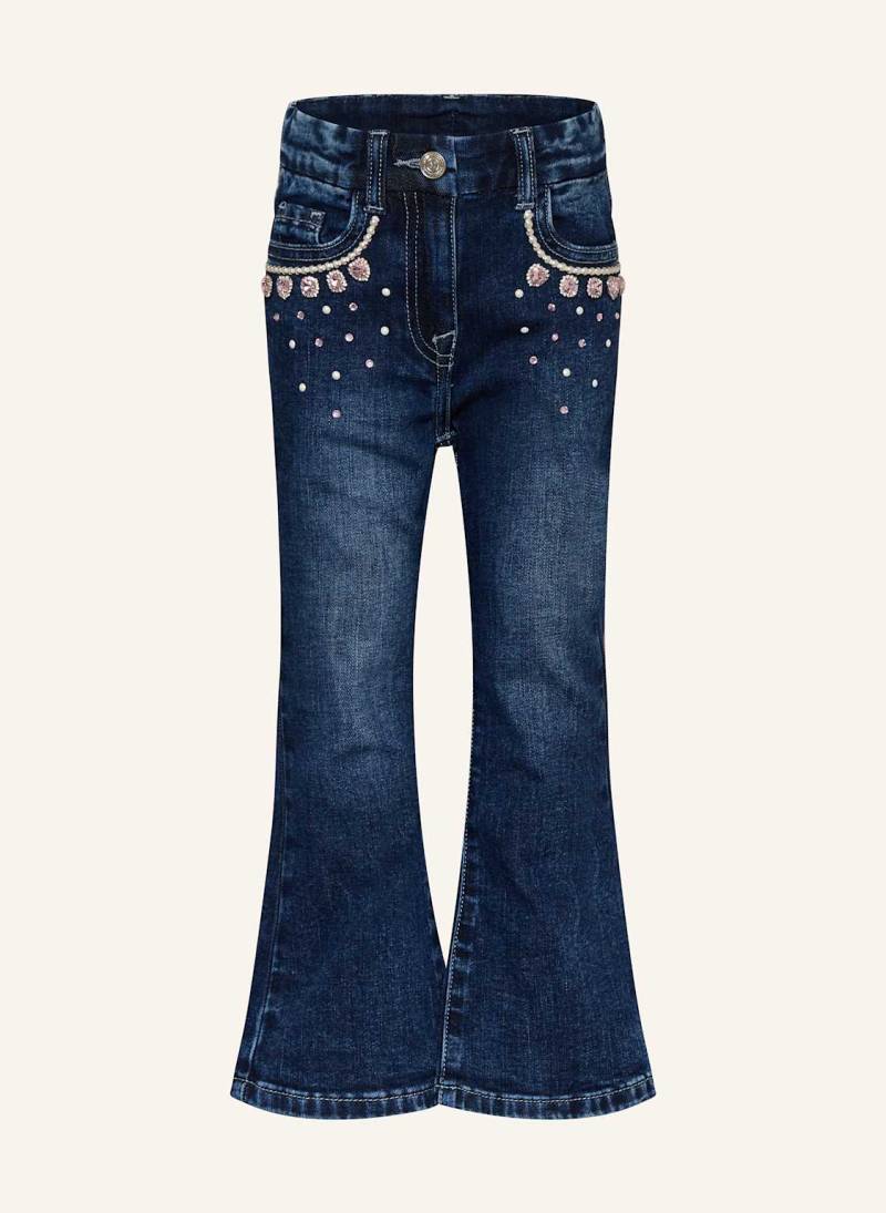 Monnalisa Jeans Mit Schmucksteinen blau von MONNALISA