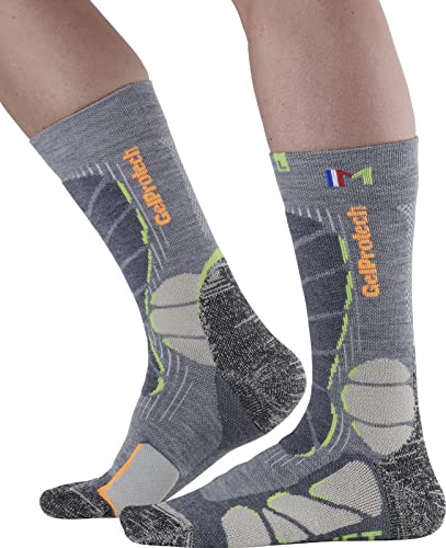 MONNET Unisex GELPROTECH Trek Wool Socken, Gris, 3738 von MONNET