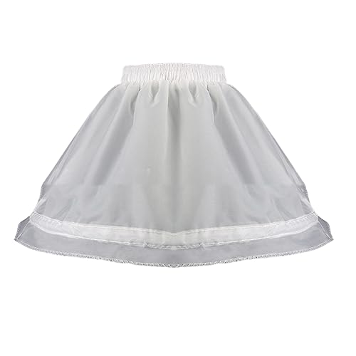MONOJLY Petticoat Kleines Mädchen Petticoat Unterrock Mädchen Krinoline Unterrock A-Linie Petticoat Kurzer Unterrock für Kleid mit Reifen von MONOJLY