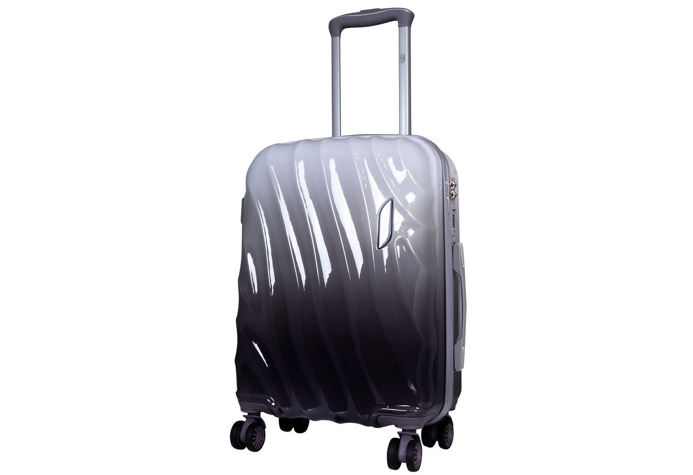MONOPOL® Hartschalen-Trolley Hartschalentrolley Marbella grau-schwarz S von MONOPOL®