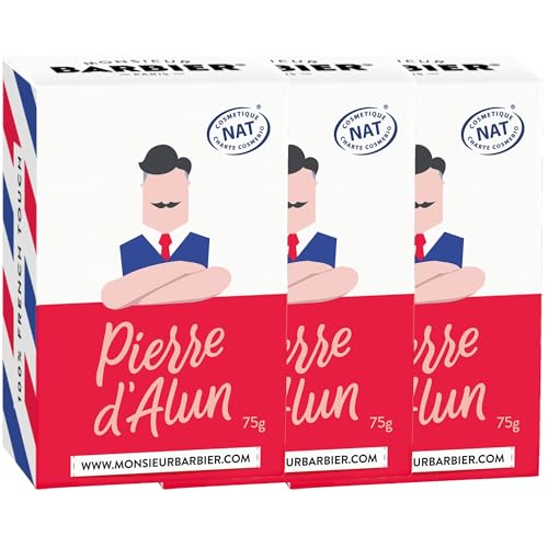 MONSIEUR BARBIER Alaunstein Alaunstein für Herren | beruhigt Irritationen & Rasierbrand | natürlich, ohne Aluminiumhydrochlorid | Polierter Block, traditionelle Bartpflege | 3 Stück | 225 g MONSIEUR BARBIER Alaunstein Alaunstein für Herren | beruhigt Irritationen & Rasierbrand | natürlich, ohne Aluminiumhydrochlorid | Polierter Block, traditionelle Bartpflege | 3 Stück | 225 g von MONSIEUR BARBIER