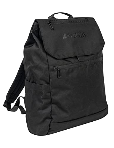 MONT EMILIAN Rucksack für Damen und Herren, als Rolltop oder mit Klappdeckel. Daypack für Freizeit, Alltag, Uni, Ausflüge oder als Handgepäck. Mit 17, 24 oder 29,5 Liter Volumen (Brest Schwarz) von MONT EMILIAN