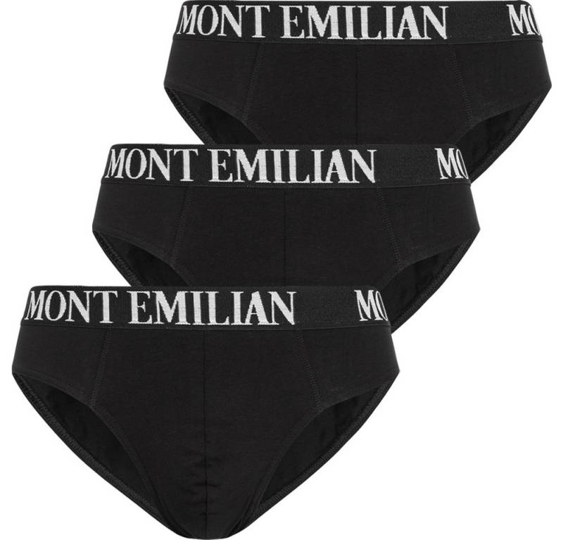 MONT EMILIAN Slip MONT EMILIAN "Avignon" Herren Slip 3er-Pack schlichtes, klassisches Design von MONT EMILIAN