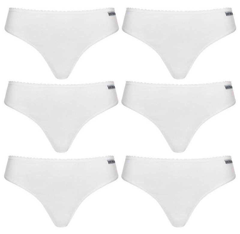 MONT EMILIAN Tangaslip MONT EMILIAN Damen Slips oder Tangas im 6er-Pack (Set besteht aus sechs Slips / Tangas) Flachnähte für weniger Reibung und mehr Komfort von MONT EMILIAN