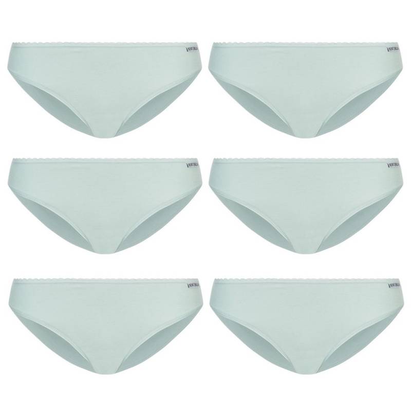 MONT EMILIAN Tangaslip MONT EMILIAN Damen Slips oder Tangas im 6er-Pack (Set besteht aus sechs Slips / Tangas) Flachnähte für weniger Reibung und mehr Komfort von MONT EMILIAN