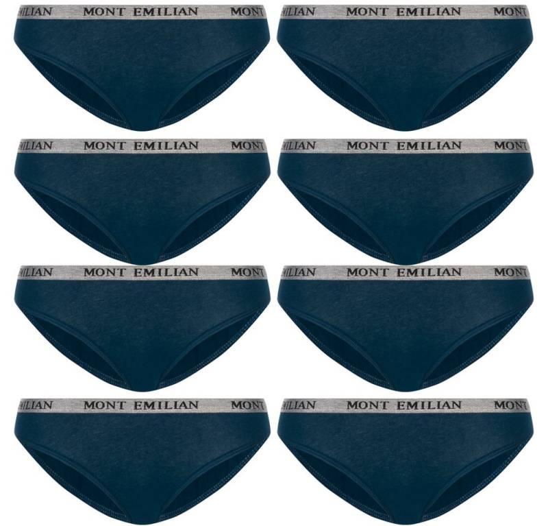 MONT EMILIAN Tangaslip MONT EMILIAN Damen Tangas oder Slips im 8er-Pack (Set besteht aus acht Tangas / Slips) Flachnähte für weniger Reibung und mehr Komfort von MONT EMILIAN