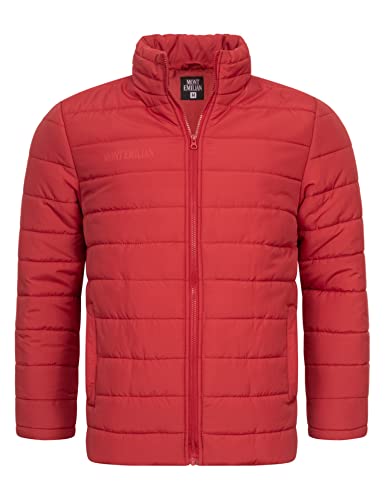 MONT EMILIAN Tignes Herren Jacke mit gestepptem Obermaterial und leichter, wärmender Wattierung, gefütterter Stehkragen, in den Größen S bis XXXL (as3, alpha, l, regular, regular, Rot) von MONT EMILIAN