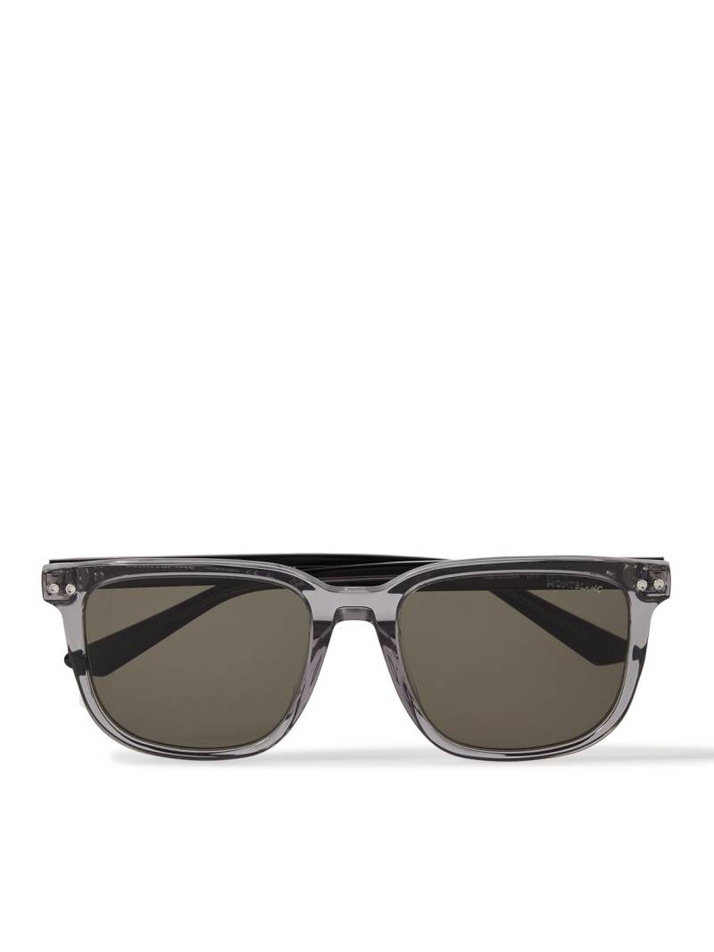 MONTBLANC EYEWEAR - D-Frame Acetate Sunglasses - Men - Gray von MONTBLANC EYEWEAR