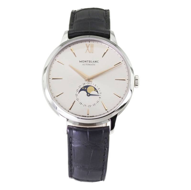 MONTBLANC Automatikuhr Herren Uhr Heritage Steel Collection MB111620 Heritage Steel Collection, Schweizer Automatikwerk MB 29.14 mit Mondphase von MONTBLANC