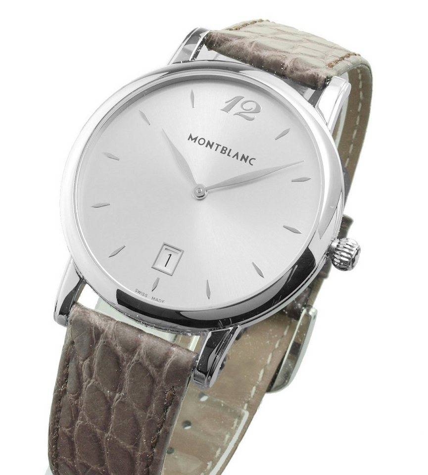 MONTBLANC Luxusuhr Herren Uhr Steel Collection 39mm Ø 108770 / 7239 Steel Collection, schweizer Quarzwerk von MONTBLANC