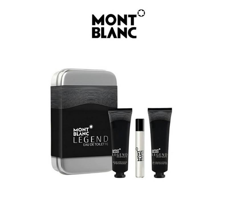 MONTBLANC Pflege-Geschenkset Montblanc Legend for Man Eau de Toilette Discovery Kit, 3-tlg., Pflegeset mit EDT, Showergel & Aftershave Balm – ideal für Reisen von MONTBLANC