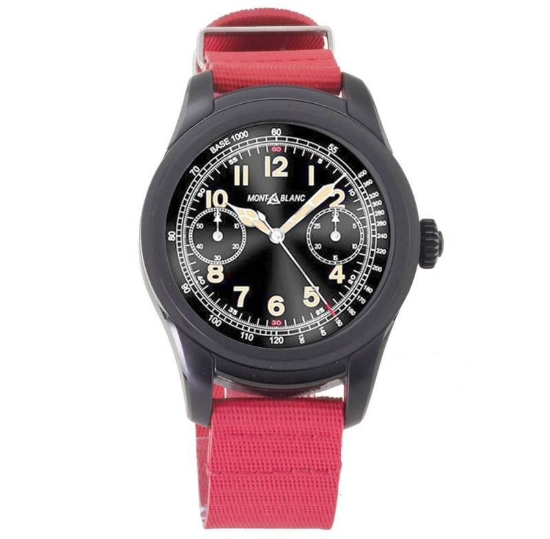 MONTBLANC Quarzuhr Herren Uhr MB117541 Summit II Smartwatch Summit II, Luxuriöse Watch mit Funktionen für Reise, Fitness, Arbeit,Freizeit von MONTBLANC
