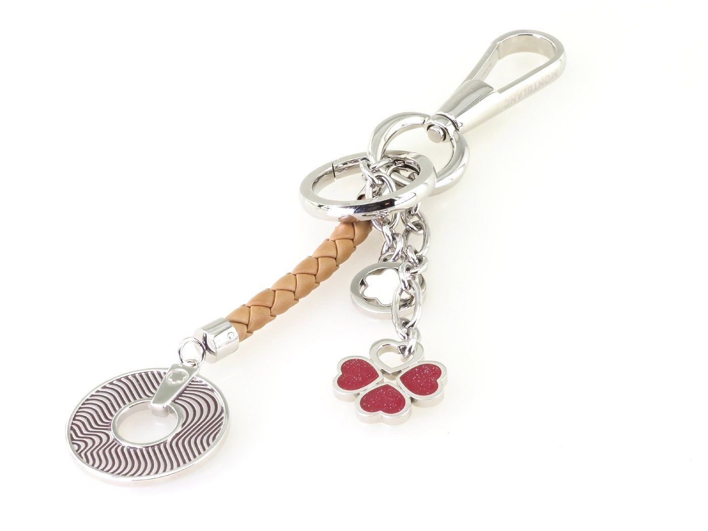 MONTBLANC Schlüsselanhänger MB108556 Key Fob Signature Ladies, mit Montblanc Emblem und Prägung von MONTBLANC