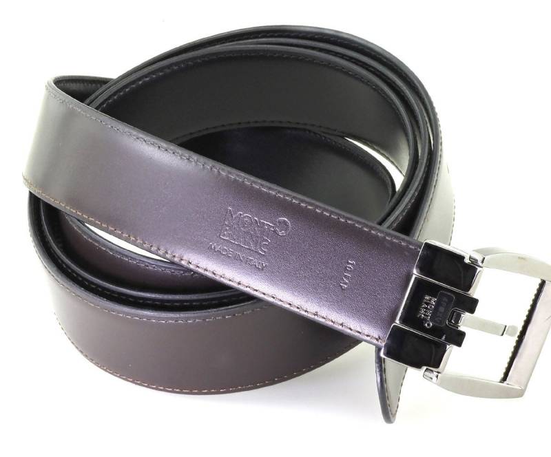 MONTBLANC Taillengürtel Herren Gürtel Leder Casual MB106604 bis 160 cm individuell anpassbar Länge ca. bis 160 cm (Gürtel kann an jeden Umfang angepasst werden) von MONTBLANC