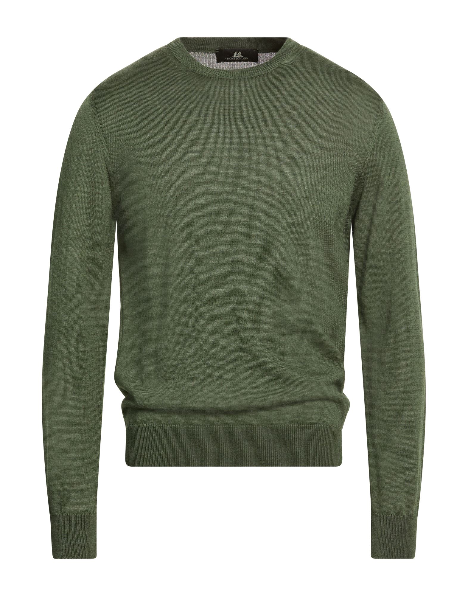 MONTECHIARO® Pullover Herren Militärgrün von MONTECHIARO®