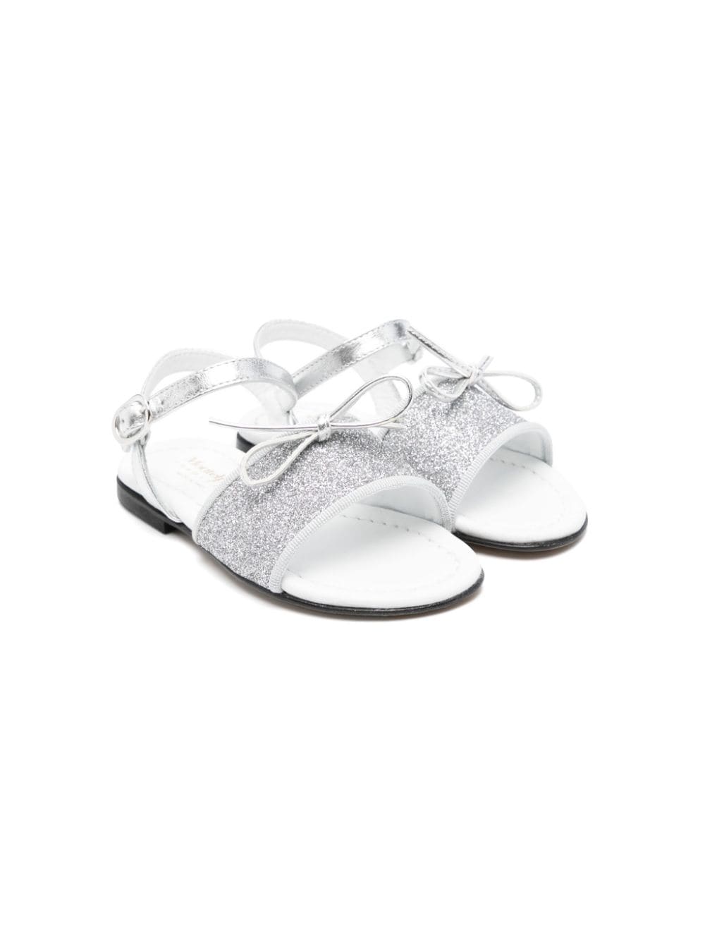 MONTELPARE TRADITION Sandalen mit Glitter-Detail - Silber von MONTELPARE TRADITION