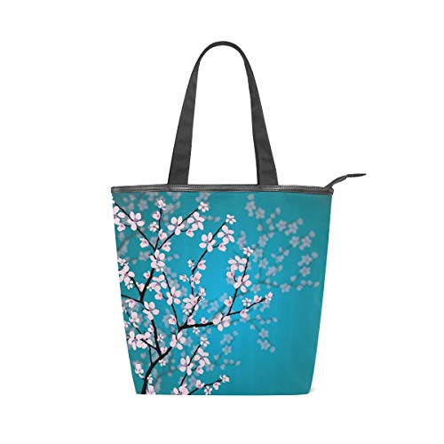 MONTOJ Japanische Sakura-Blumen Kirschblüten Handtasche Schultertasche Tragetasche von MONTOJ