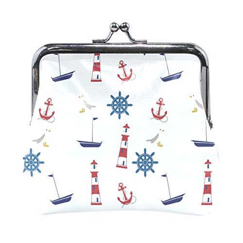 MONTOJ Meerbezogenes nahtloses Muster Kinder Kleingeldbörse Damen Geldbörse Münzetui, Mehrfarbig/Meereswellen (Ocean Tides), Einheitsgröße von MONTOJ