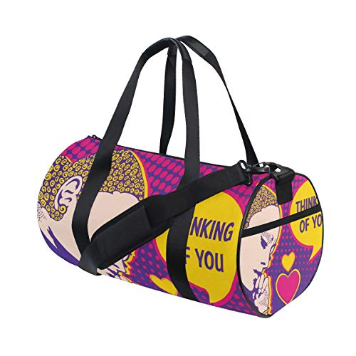 MONTOJ Pop Art Mädchen Seesack groß Gym Duffle Bag von MONTOJ