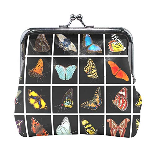 MONTOJ Schöne bunte Schmetterlinge Kinder Kleingeldbörse Damen Geldbörse Münzetui, Mehrfarbig/Meereswellen (Ocean Tides), Einheitsgröße von MONTOJ