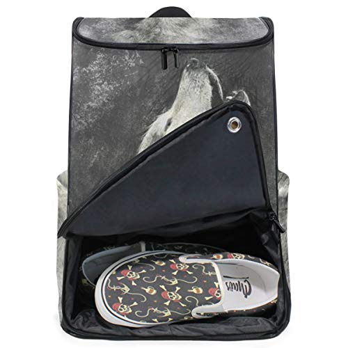 MONTOJ Wolf Heulendes Skizziermuster Reise Laptop Rucksack Extra groß Schule Rucksack für Männer und Frauen MONTOJ Wolf Heulendes Skizziermuster Reise Laptop Rucksack Extra groß Schule Rucksack für Männer und Frauen von MONTOJ