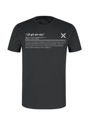 MONTURA - Herren T-Shirt aus Baumwolle mit Rundhalsausschnitt Alpinist - Schiefer, Schiefer - 91d, L Große Größen von MONTURA