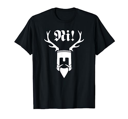 MONTY PYTHON Offizielles Ni! Logo T-Shirt Damen Schwarz S von MONTY PYTHON