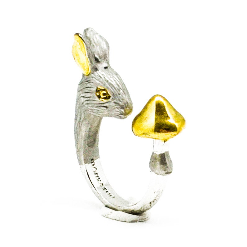 Gold Rhodium Kaninchen Ring Gold Rhodium Kaninchen Ring von MONVATOOLondon