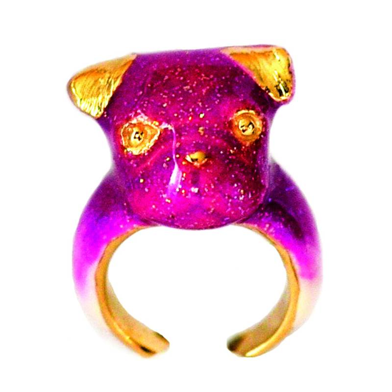 Handgemachter Mops Ring von MONVATOOLondon