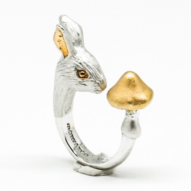 Rosy Silber Kaninchen Ring Rosy Silber Kaninchen Ring von MONVATOOLondon