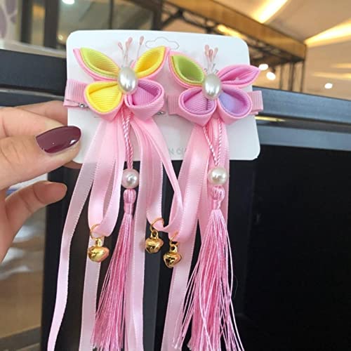 2 Stück/Los Haarnadeln mit Blumenquasten, Haarspangen für Frauen, chinesische Hanfu-Haarnadel, Haarschmuck von MOOCO MORNING