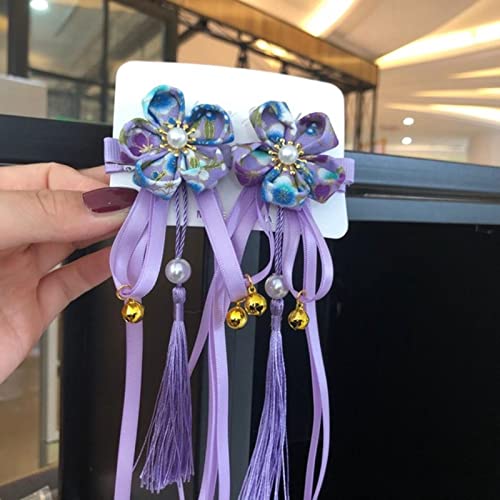 2 Stück/Los Haarnadeln mit Blumenquasten, Haarspangen für Frauen, chinesische Hanfu-Haarnadel, Haarschmuck von MOOCO MORNING