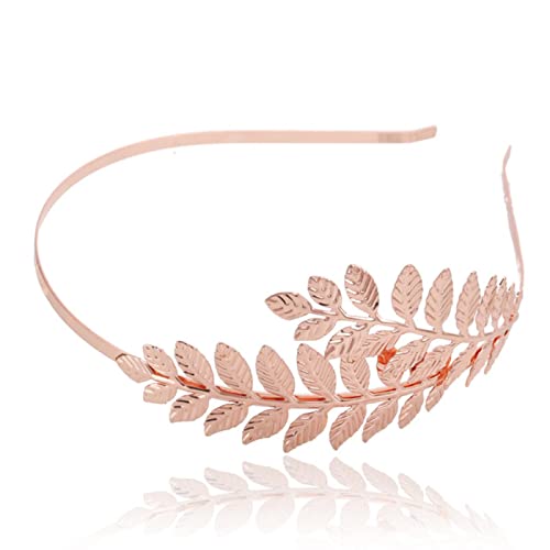 Europäische griechische Göttin Stirnband Metall Gold Blätter Ast Krone Haarbänder Hochzeit Tiara Haarschmuck Hochzeit Braut Haarband von MOOCO MORNING