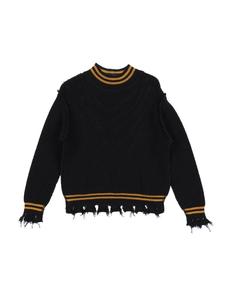 MOOD_ONE Rollkragenpullover Kinder Schwarz von MOOD_ONE